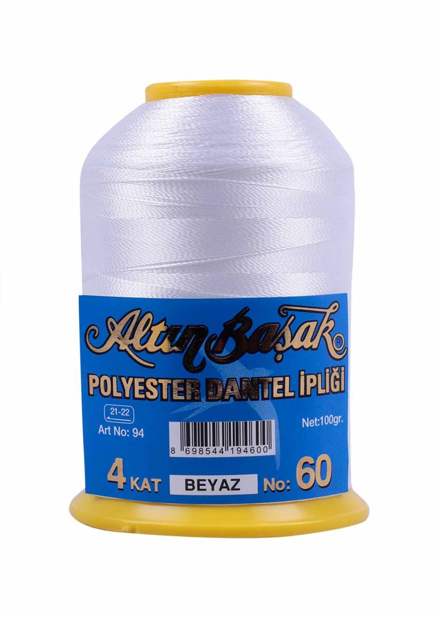 Altınbaşak Dantel Ve Oya Ipi 4 Kat 60 No 100 Gr Beyaz