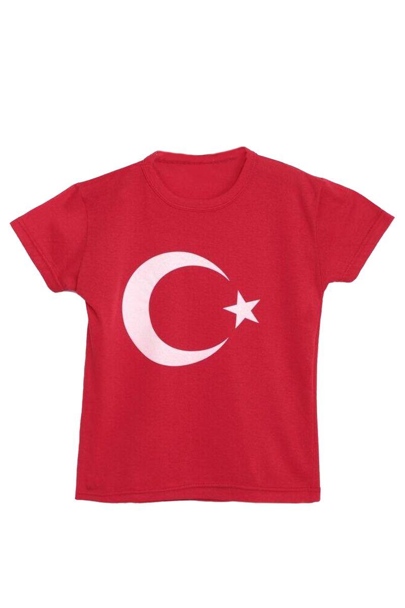 Bayrak Baskılı Tshirt Kod/renk: Kırmızı