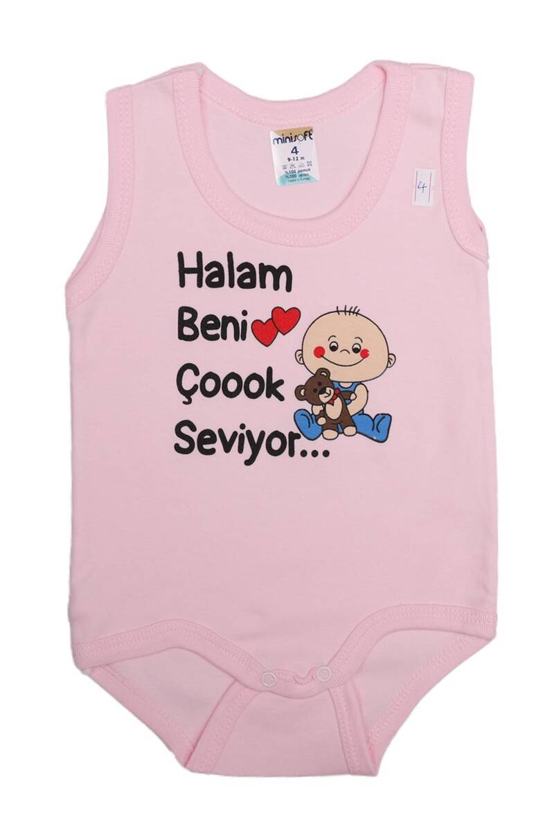 Halam Beni Çok Seviyor Bebek Zıbın Kod/renk: Pembe