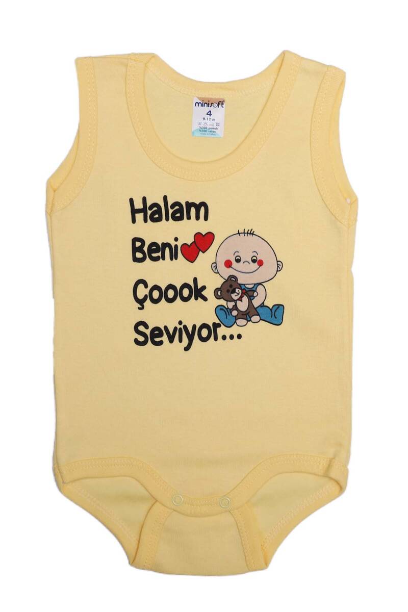 Halam Beni Çok Seviyor Bebek Zıbın Kod/renk: Sarı