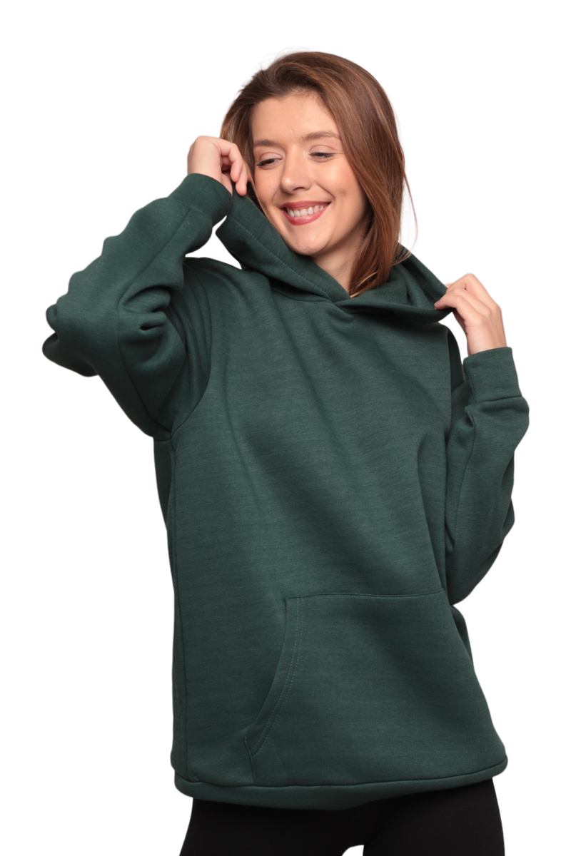 Kapşonlu 3 Iplik Sweatshirt 0153 Kod/renk: Yeşil