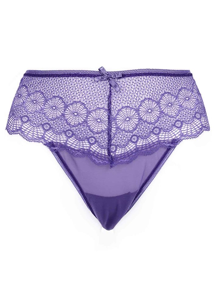 Laced Tulle Thong 4079 Lilac