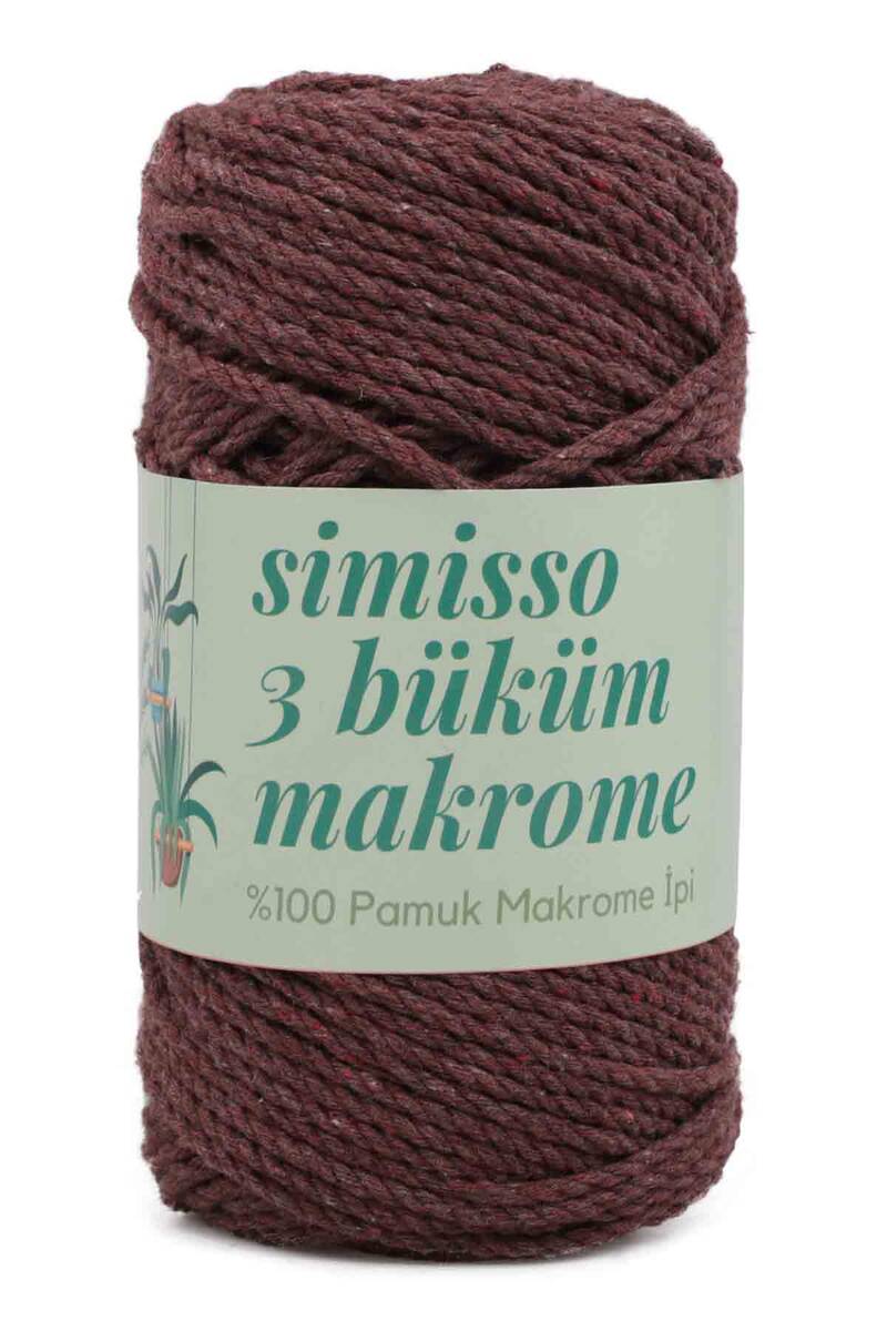 3 Büküm Pamuk Makrome Ipi 250 Gr Kod/renk: Kahverengi